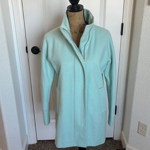 J. Crew Factory Aqua Blue City Coat.